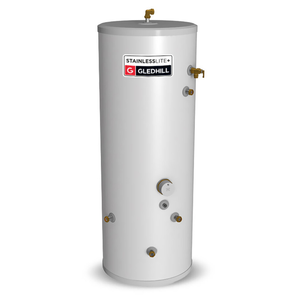 Gledhill Stainless lite Plus IND210 Indirect Unvented Cylinder Stainless  Steel | eBay