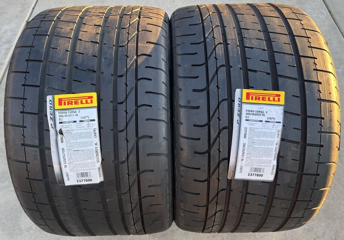 Set of TWO NEW 355/25ZR21 Pirelli P Zero Corsa 2 Lamborghini Set of TWO NEW 355/25ZR21 Pirelli P Zero Corsa 2 Lamborghini