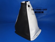 Schaltsack Schaltmanschette NISSAN X-TRAIL T30 04-07 6 Gang Leder Weiss Schwarz