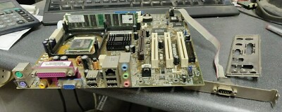 ASUS P4S533-MX Socket 478 Motherboard w/Celeron P4 2.4GHz CPU, 256MB & I/O Plate