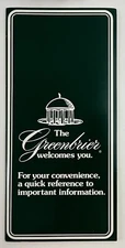 1994 Greenbrier Resort Hotel Welcome Folder W Virginia VTG Travel Ephemera Lot