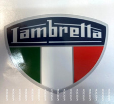 Lambretta Scooter  vintage style sticker  Classic Bike.