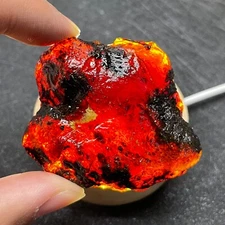 Natural Raw Stone Amber Rock Succinum Crystal Quartz Rough Mineral Specimen