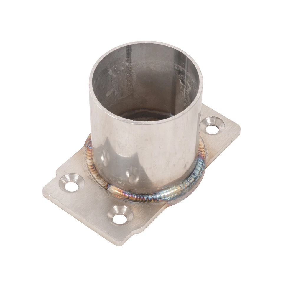 Conducto de cabeza recta de acero inoxidable con cubierta de filtro de aire para BMW K100 K75 50 MM Foto 3 de 4