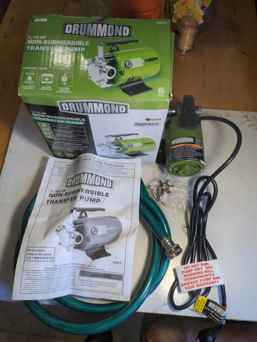 Harbor Freight Tools Drummond 120v Transfer Pump Review, 55 OFF