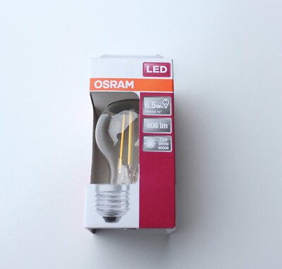 OSRAM LED FULL LIGHT E27 6.5W(60W) 806lm COOL WHITE 400K LIGHT BULB ...