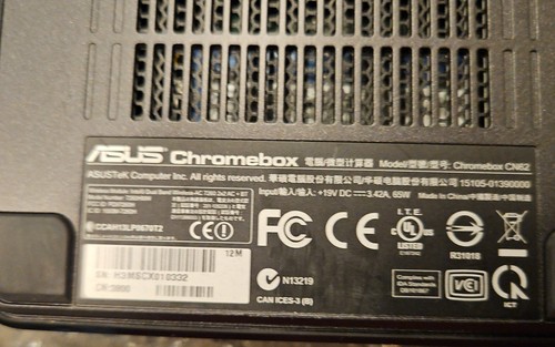 Asus Chrome Box CN62 7260HMW Intel Dual Band 1.7 2gb RAM 16gb Memory Mint 786 - Afbeelding 14 van 15