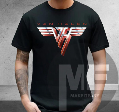 Van Halen Unisex T-Shirt Classic Logo Tee Black Navy White Fan Gift