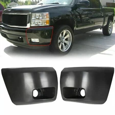 Bumper Face Bar End Caps For 2007-2013 Chevrolet Silverado 1500 Pair Set Front