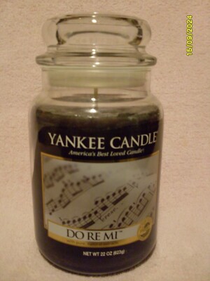 Yankee Candle Do Re Mi 22 oz Large One Wick Housewarmer Jar NEW 