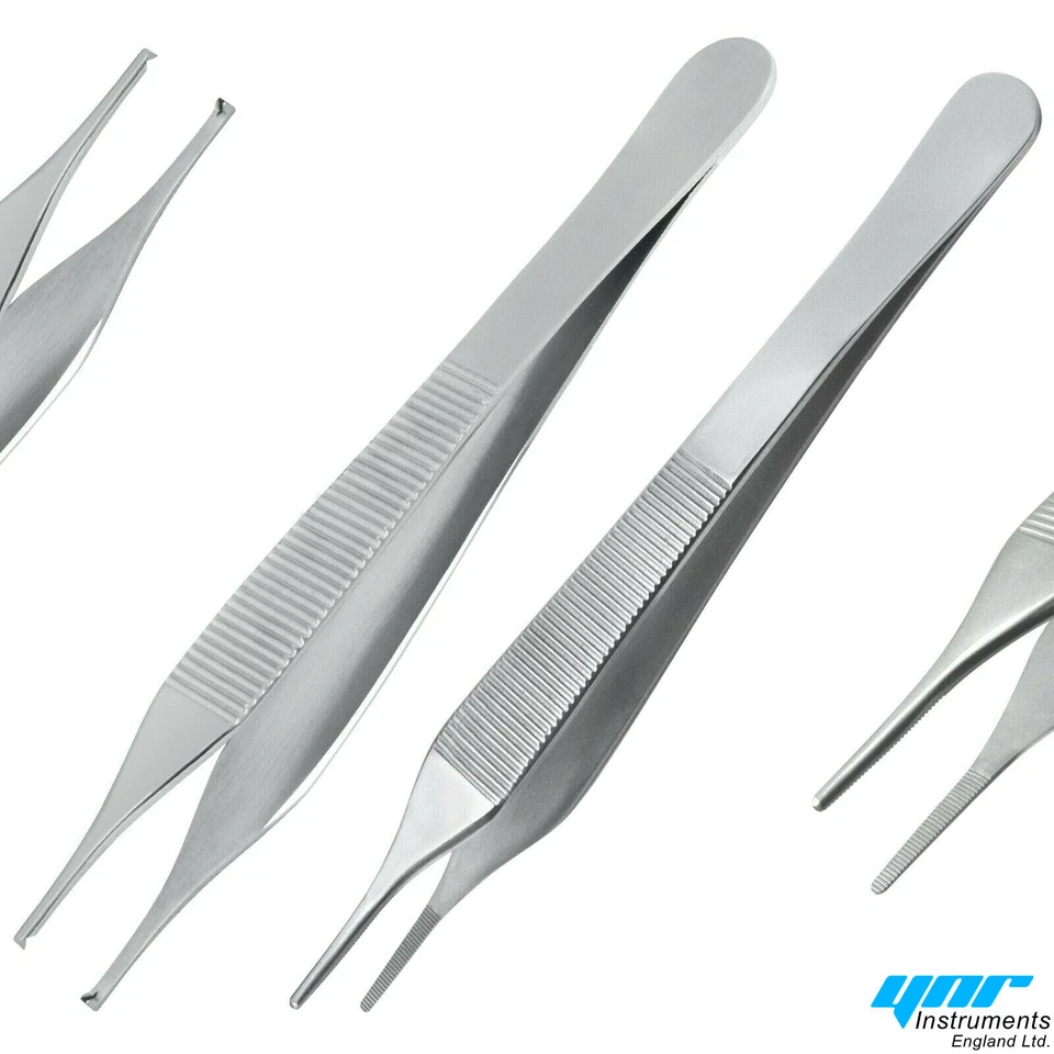 YNR Adson Kocher Tissue Dressing Forceps Tweezers Pliers Dental Instruments 12cm CE*
