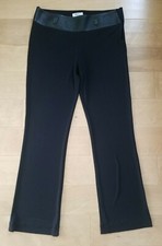 Vakko New York Black Dress Pants Leather Hip Line Size 8