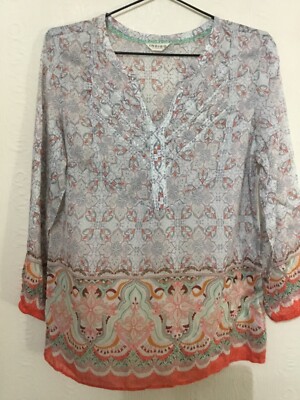 M&S Indigo Collection Silk blend Top size 8 NWOT