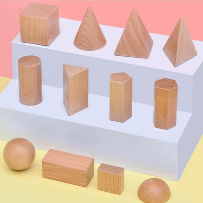 12 Stck. 3D Formen Geometrische Körper Lernen Spielzeug Pädagogisch