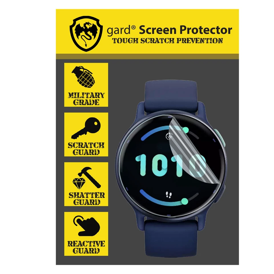 GARD 3-Pack Round Screen Protector for Smart Watch SEKONDA Active Pro, Plus, Connect