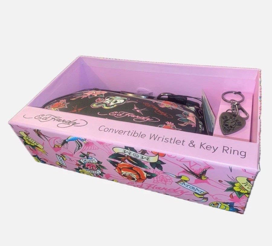 Ed Hardy Convertible Wristlet/baguette with Key Ring | eBay