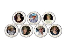 Lady Diana 7er Kollektion mit Farbapplikation im Etui inkl. Zertifikat