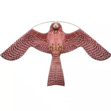 Bird Hawk Flying Kite with Pole, Crops Farm Protector Bird Scarer Flying Kite wi
