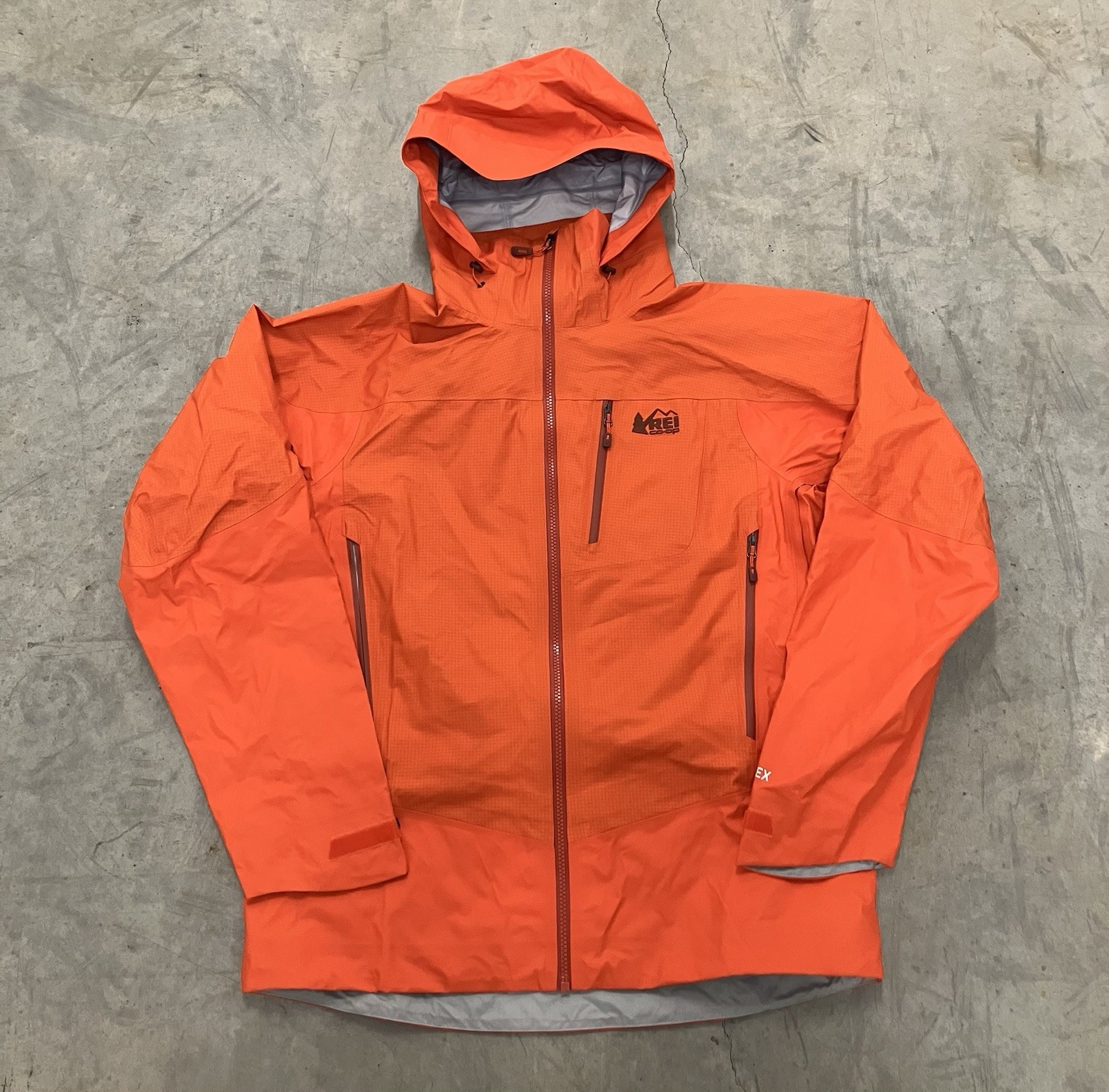 REI GORTEX Jacket Orange Size Medium - image 1