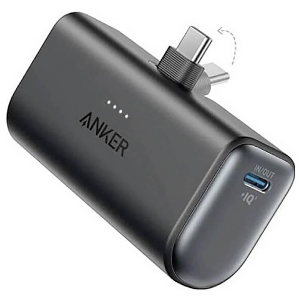 Batterie supplémentaire USB-C Anker noire idéale pour recharger son mobile en voyage