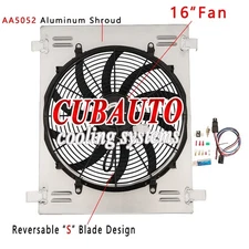 For Ford 1932 Hi Boy Street Rod Rat Rod Full Aluminum Shroud Fan Relay Kits