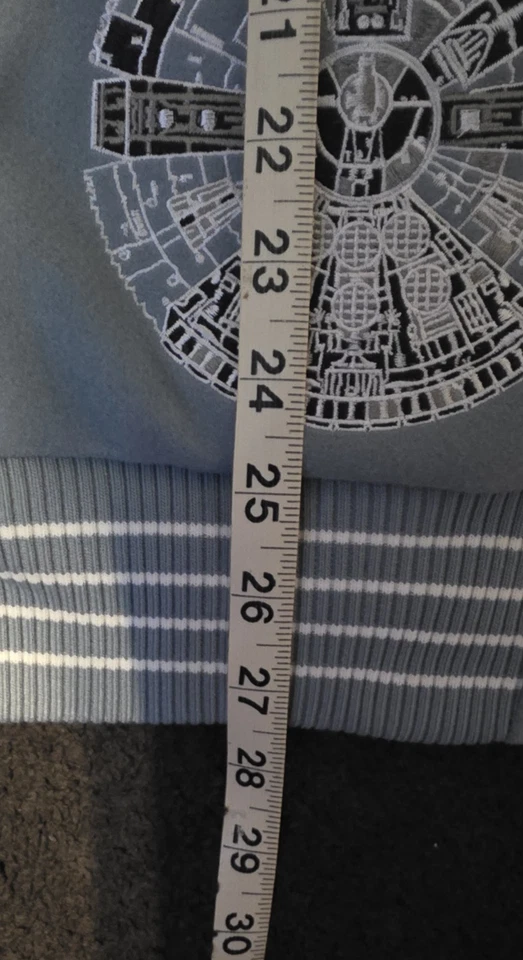 Гражданский режим Star wars мужской Varsity куртка XL светло-синий и белый тяжелый вес - Изображение 2 из 4