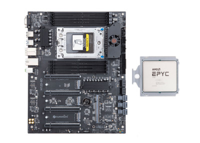SouthChina H12D-8D Motherboard With AMD EPYC 7313 16Cores /32Threads 3.7GHz CPU