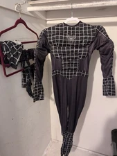 Black Spiderman 3 Jumpsuit Venom Suit Cosplay Costume Halloween Tall 10-12