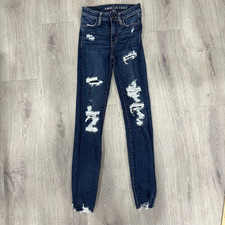 American Eagle Women s Jeans 00 Hi-Rise Jegging Dark Wash Next Level Stretch