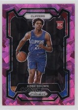 2023-24 Panini Prizm Pink Ice Prizm Kobe Brown #144 rf2