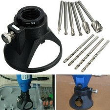 Dremel Rotary Multi Tool Cutting Guide Attachment Kit HSS Router Drill Bit Set