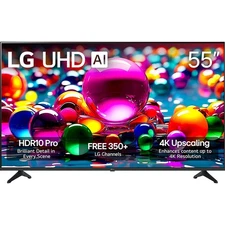 LG 55-Inch UA77 Series LED AI 4K UHD Smart webOS TV (2025) - Open Box