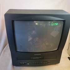 Daewoo DVQ-13H1FC 13-Inch CRT TV/VCR tested works retro gaming No Remote