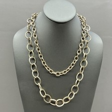 Premier Designs Necklace Gold Tone Oval Link ...