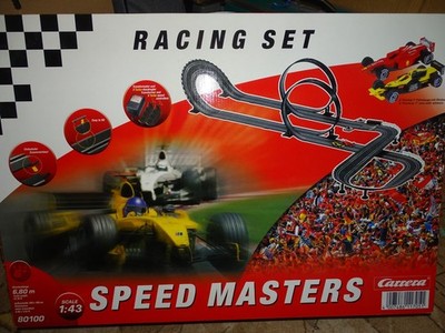Carrera Speed Masters Racing Set Auto Rennbahn 80100 Retro Scale 1:43