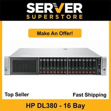 HP ProLiant DL380 G9 Server 2x E5-2667 V4 - 3.20GHz P440ar 32GB RAM 4x trays