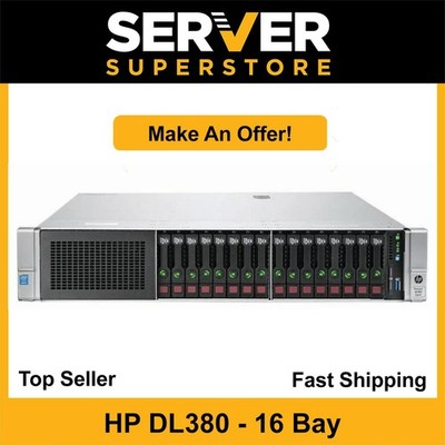 HP ProLiant DL380 G9 Server 2x E5-2667 V4 - 3.20GHz P440ar 32GB RAM 4x trays