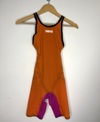 Arena Powerskin CarbonFlex VX Womens 28 Orange Fuchsia Open Back Kneeskin Tech