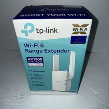 TP-LINK RE505X WiFi 6 Range Extender/Internet Booster - NEW