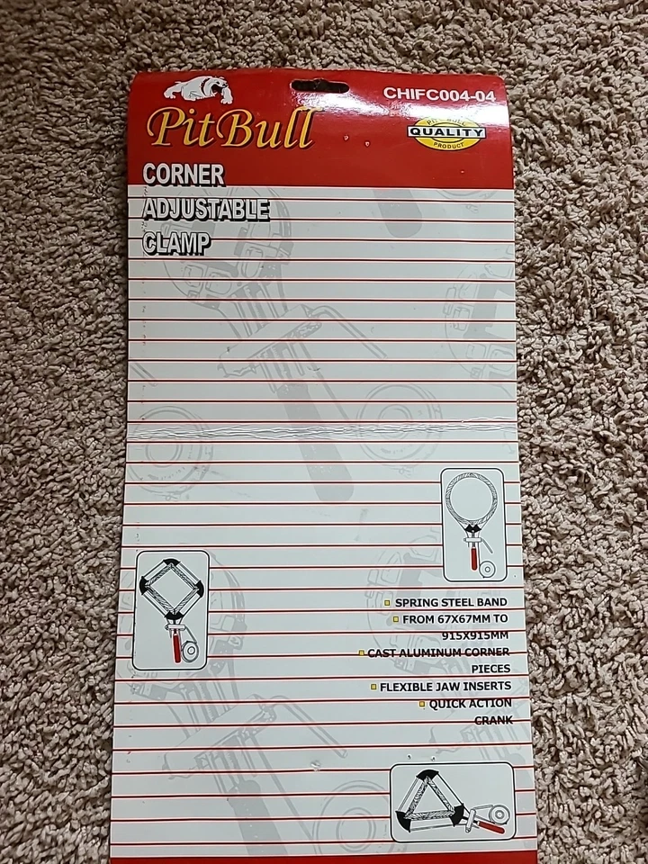 Pitbull Adjustable Corner Clamp Band Vise Tool 67x67mm To 915x915mm Or 2" To 3ft - Image 3 of 4