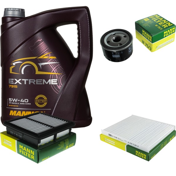Mann Inspektionspaket 5L Mannol Extreme 5W-40 FüR Suzuki Jimny 1.5 Ddis 4X4-image