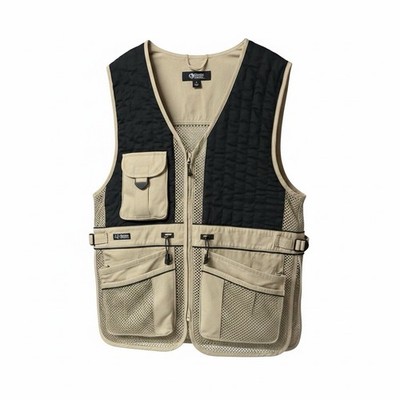 Gander Mountain Guide Series Mesh Hunting/Shooting Vest Mens Med Tan W/Black NEW