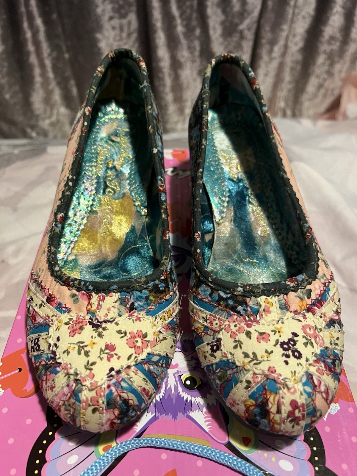 Irregular Choice Size 6 Patchwork “Patty” Low Cou… - image 6