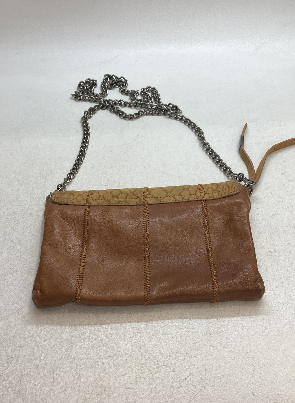 Foley + Corinna Brown Patchwork Leather Snakeskin… - image 2