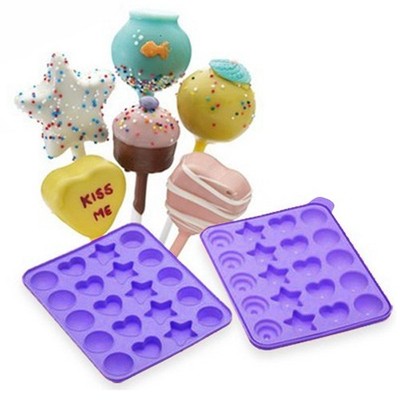 NEU! Cake Pops Instant Silikon-Backform Set - 20 Cake Pops, Spülmaschinenfest