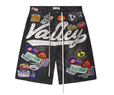   Vale Forever Black 1980s Jorts 'Black/Wash' Size 34 / 36
