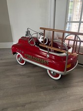 vintage pedal fire truck, perfect condition