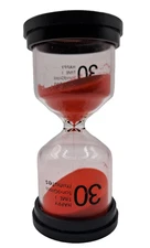 Happy Time Sand Glass 30 Minute Hourglass Classroom Game Night Time Out 3 3/4"