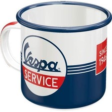 Nostalgic-Art - Retro Emaille-Becher Kaffeetasse Kaffeepott - Vespa-Service