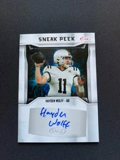 2024 Sage Sneak Peek Auto Hayden Wolff Auto #SPA-HW